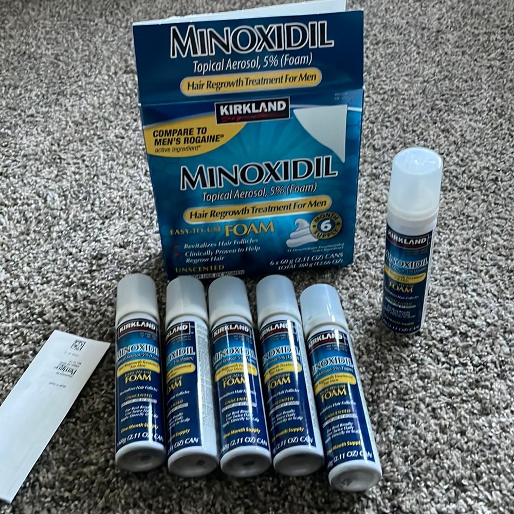 Minoxidil 5% 6 month supply